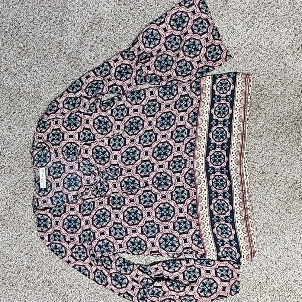 Abercrombie & Fitch Multicolor Patterned Top